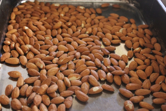 Roasted almonds.